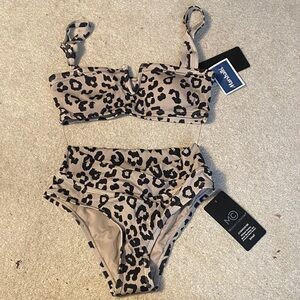 Animal Print Bikini Set